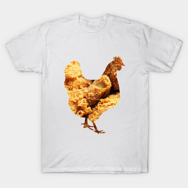 Fried chicken chicken T-Shirt by FrankNscollop